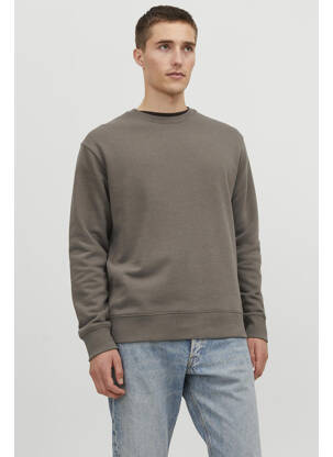 Sweat-shirt marron JACK & JONES pour homme