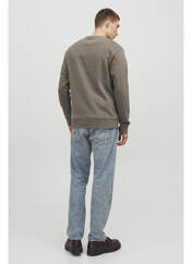 Sweat-shirt marron JACK & JONES pour homme seconde vue