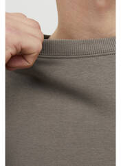 Sweat-shirt marron JACK & JONES pour homme seconde vue