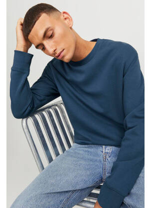 Sweat-shirt bleu JACK & JONES homme