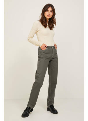 Jeans coupe droite marron JJXX femme