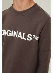 Sweat-shirt marron JACK & JONES pour garçon seconde vue