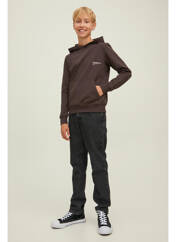 Sweat-shirt marron JACK & JONES pour garçon seconde vue