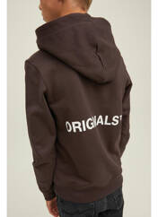 Sweat-shirt marron JACK & JONES pour garçon seconde vue