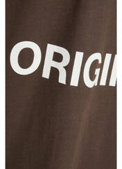 T-shirt marron JACK & JONES pour garçon seconde vue