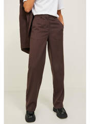Pantalon chino marron JJXX pour femme seconde vue