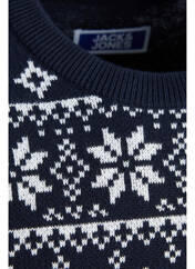 Pull bleu JACK & JONES pour garçon seconde vue