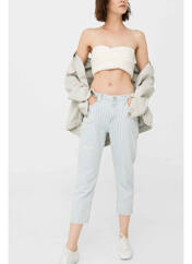Jeans coupe slim bleu MANGO pour femme seconde vue