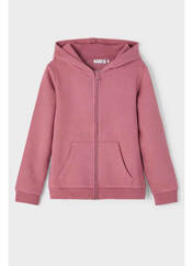 Sweat-shirt à capuche rose NAME IT pour fille seconde vue