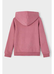 Sweat-shirt à capuche rose NAME IT pour fille seconde vue