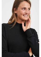 Pull col roulé noir VILA pour femme seconde vue