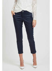 Pantalon chino bleu VILA pour femme seconde vue