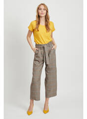 Pantalon large beige VILA pour femme seconde vue