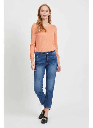 Pantalon droit bleu VILA femme