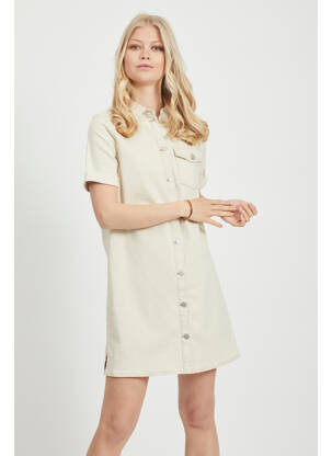 Robe courte beige VILA femme