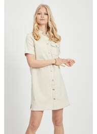 Robe courte beige VILA femme