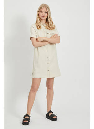 Robe courte beige VILA femme