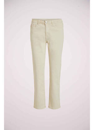 Jeans coupe droite beige VILA femme