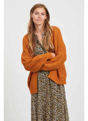 Gilet manches longues marron VILA pour femme seconde vue