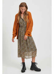 Gilet manches longues marron VILA pour femme seconde vue