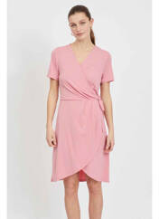 Robe mi-longue rose VILA pour femme seconde vue
