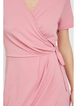 Robe mi-longue rose VILA femme