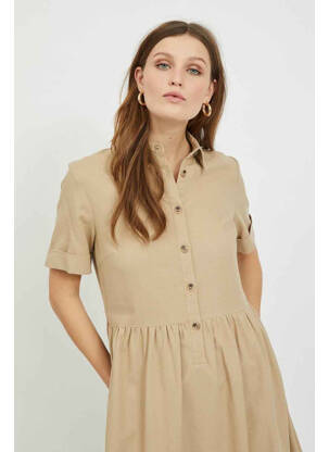 Robe mi-longue beige VILA femme