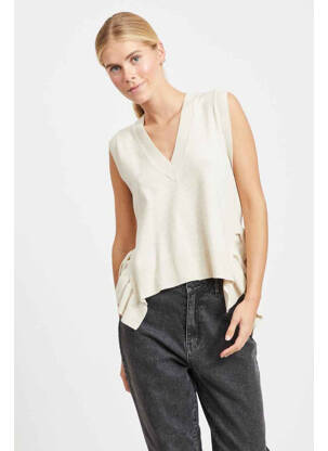 Débardeur beige VILA pour femme