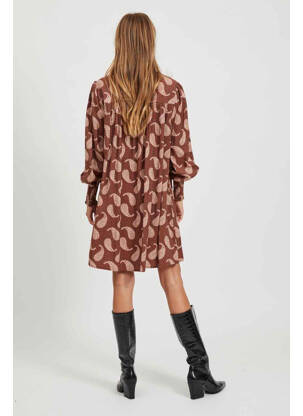 Robe courte marron VILA femme