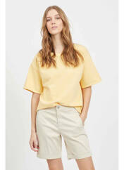 T-shirt beige VILA pour femme seconde vue