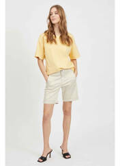 T-shirt beige VILA pour femme seconde vue