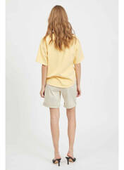 T-shirt beige VILA pour femme seconde vue