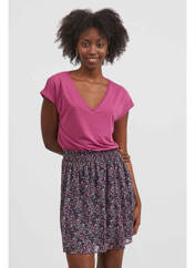 T-shirt rose VILA pour femme seconde vue