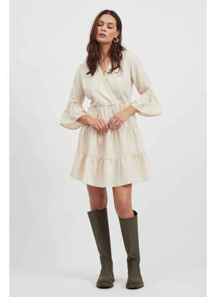Robe courte beige VILA femme