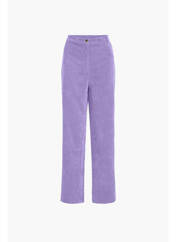 Pantalon droit violet VILA pour femme seconde vue