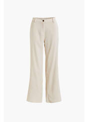 Pantalon droit beige VILA pour femme seconde vue