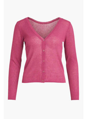 Gilet manches longues rose VILA femme