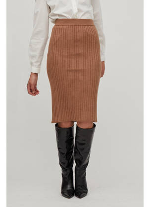Jupe mi-longue beige VILA femme