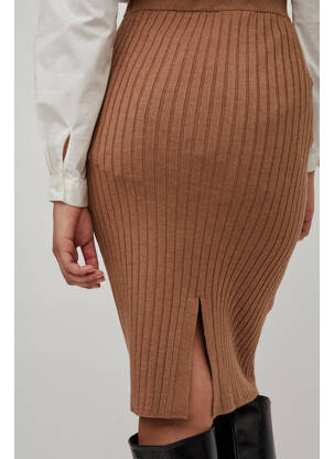 Jupe mi-longue beige VILA femme