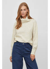 Pull col roulé beige VILA pour femme seconde vue