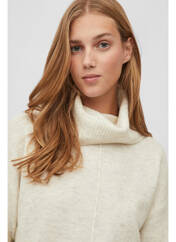 Pull col roulé beige VILA pour femme seconde vue