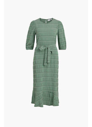 Robe mi-longue vert VILA femme