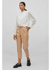 Pantalon slim beige VILA pour femme seconde vue