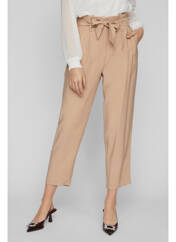 Pantalon 7/8 beige VILA pour femme seconde vue