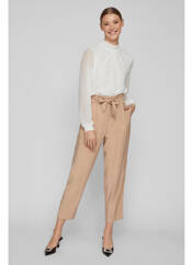 Pantalon 7/8 beige VILA pour femme seconde vue