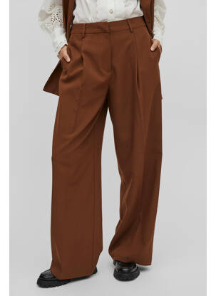 Pantalon large marron VILA ROUGE femme