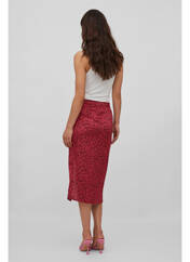 Jupe mi-longue rouge VILA pour femme seconde vue