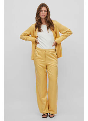 Pantalon large jaune VILA ROUGE femme