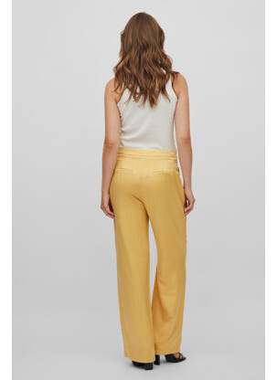 Pantalon large jaune VILA ROUGE femme