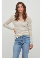 Top beige VILA pour femme seconde vue